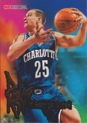 1995-96 NBA Hoops #254 George Zidek Charlotte Hornets Rookie