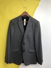 Men s Theory Grey Light Wool Blazer Regular Fit Size 40