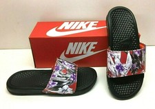nike benassi slides womens floral