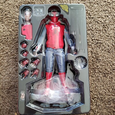 Hot Toys MMS414 Spiderman Homecoming, Homemade Suit | eBay