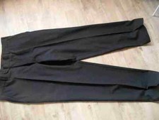 DON FERIT by KALENDER Chic Suit 100 Wool Black Size 52 ZC1116