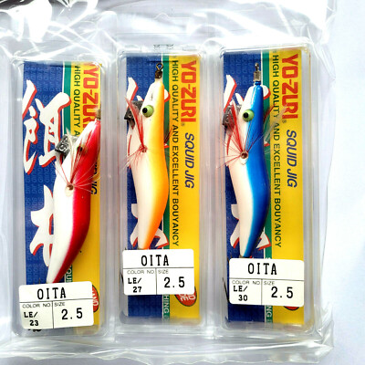 LOT OF 100 YO ZURI OITA EGI PAINTED SQUID JIG 2.5 HUGE LOT NIB 3