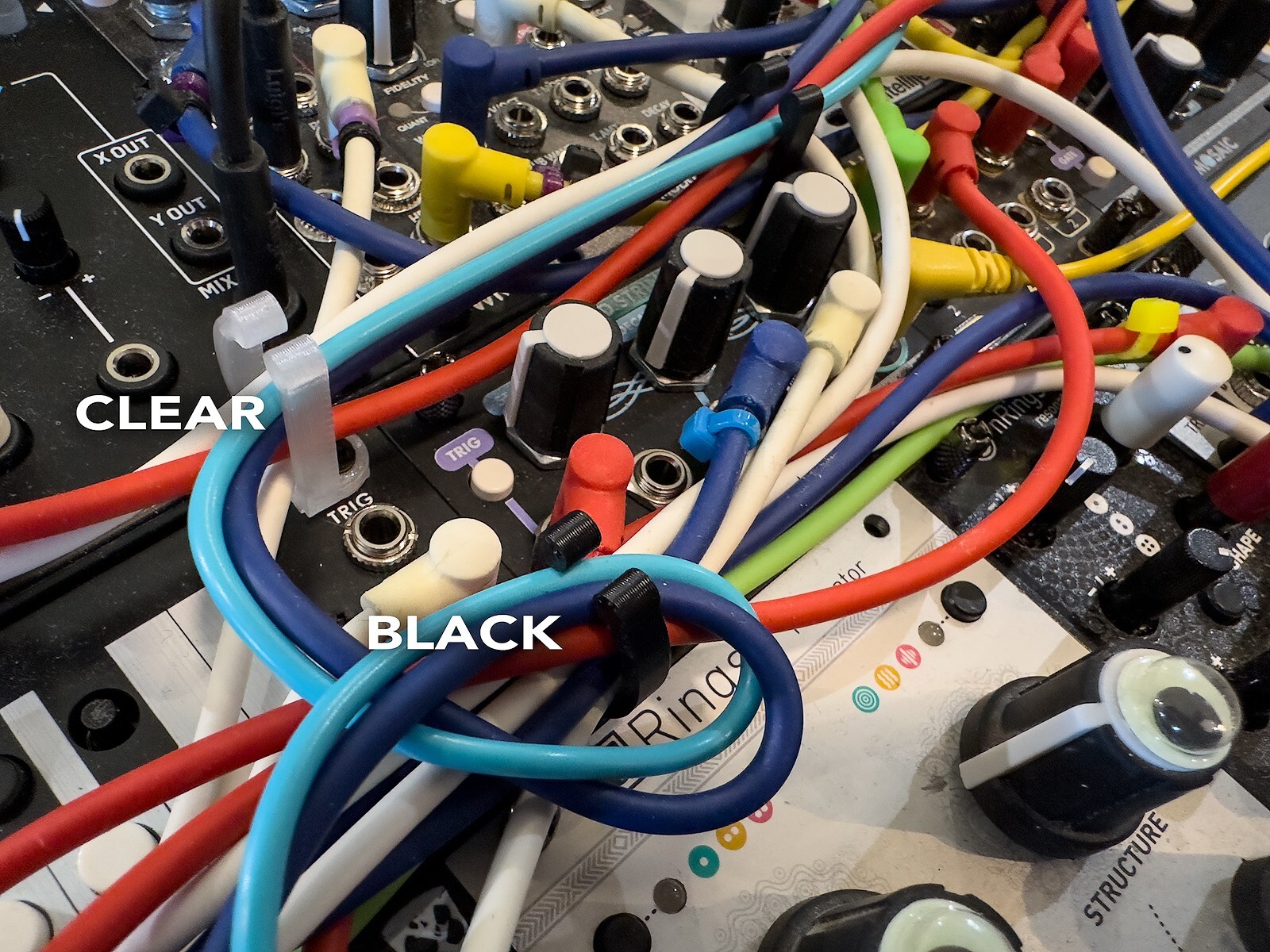 Chaos Clips - 10 Pack Black - Eurorack Patch Cable Clips w/screws ...