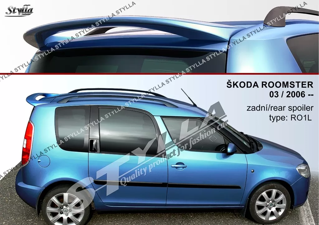 SPOILER REAR ROOF TAILGATE SKODA ROOMSTER BRAND WING ACCESSORIES