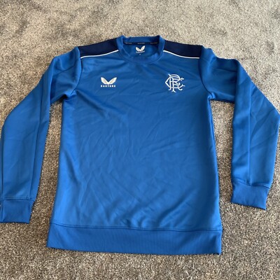 Castore Rangers Herren 23/24 Trainingssweatshirt Größe UK Small blau/marineblau