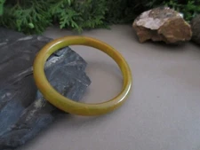 Vintage Butterscotch Bakelite Bangle Bracelet Simichrome Tested