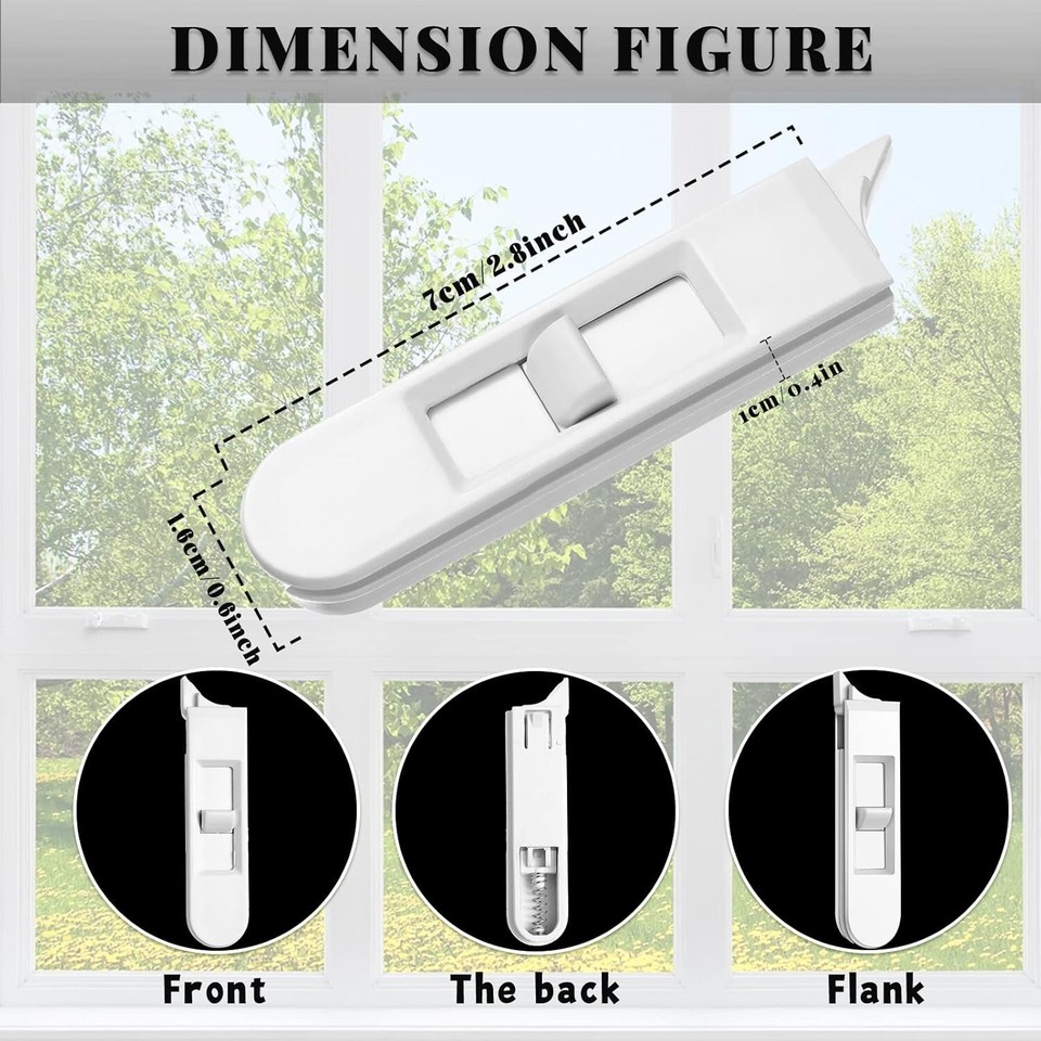 Window Tilt Latch Replacement Snap in Window Latch Locks Spring Loaded ...