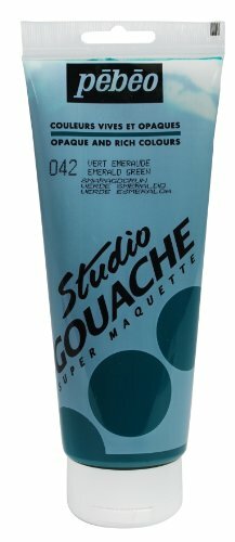 Pebeo Studio vernice gouache gouache, 220ml, verde smeraldo (r2w)