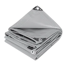 PVC Premium 18 Mil Tarp Extreme Heavy Duty Vinyl Coated Tarpaulin w/ Grommets