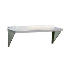 New Age 95634 Aluminum Wall Shelf, 12Ga., 18"D X 24"W X 13-1/4"H, Silver
