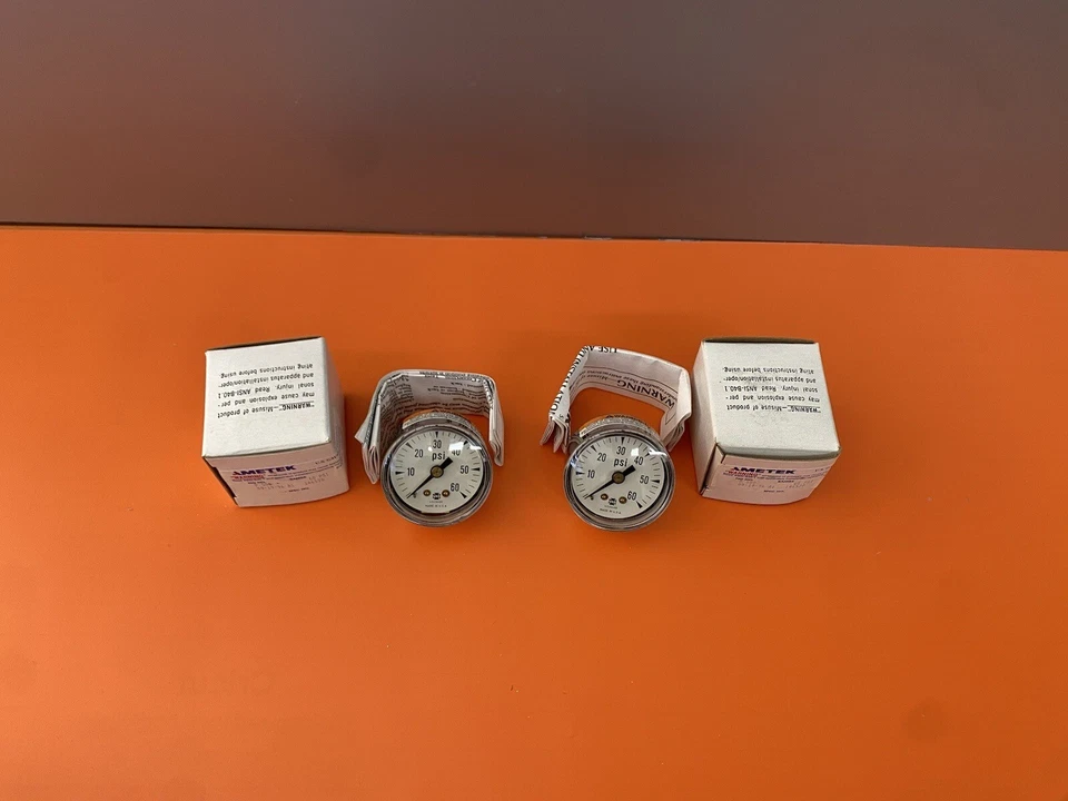 Ametek / USG P500 Pressure Gauge 0-60PSI Conn. 1/8” CBM Size 1-1/2” Qty 2  - Image 2 of 4