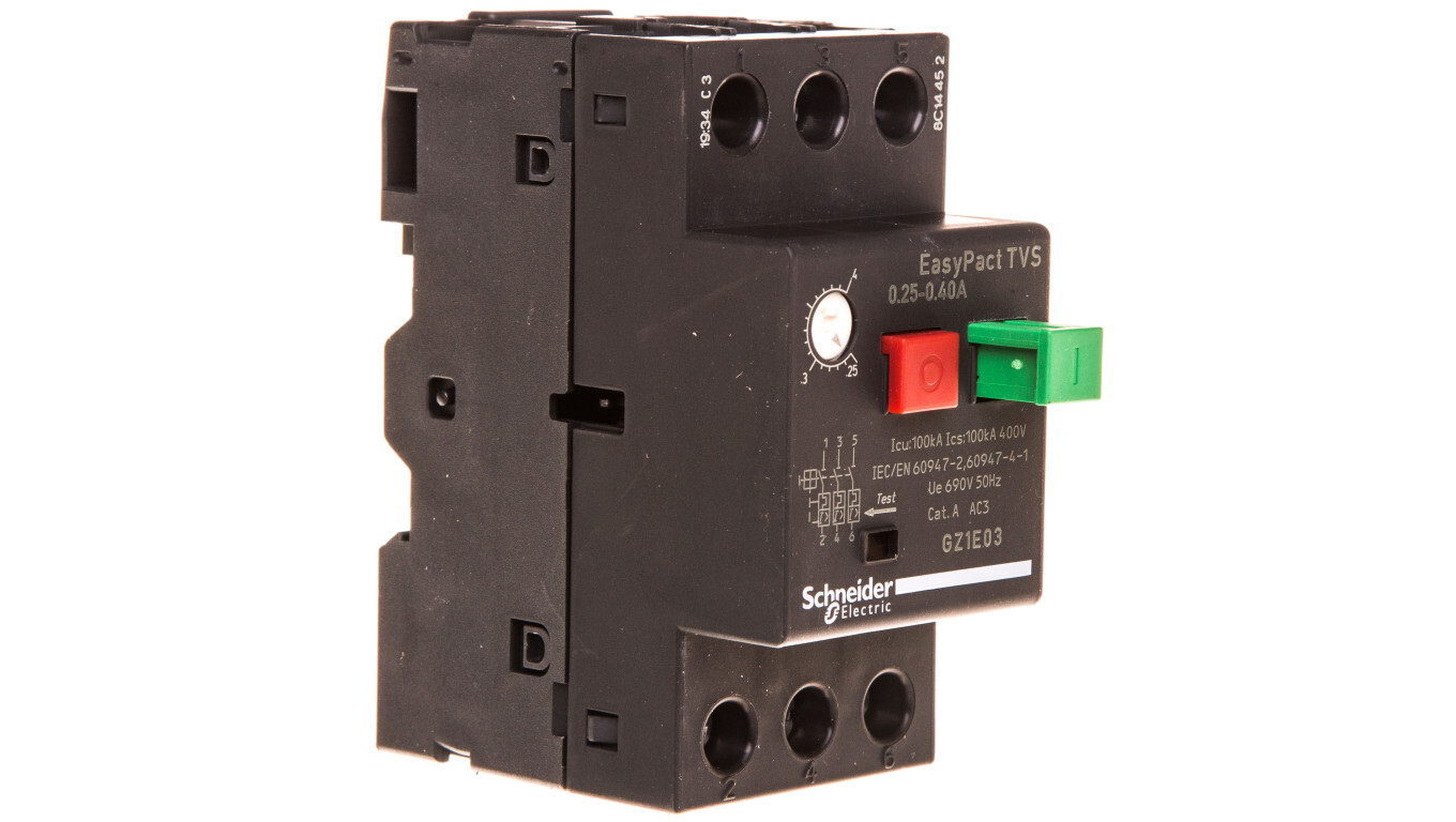 3P motor circuit breaker 0.09kW 0.25-0.4A GZ1E03 /T2UK