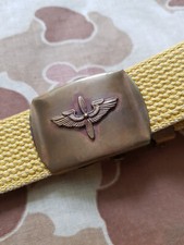 WWII 1940s USAAC Army Air Corps Messing Stoff G&uuml;rtel no Leather Aero Nautic