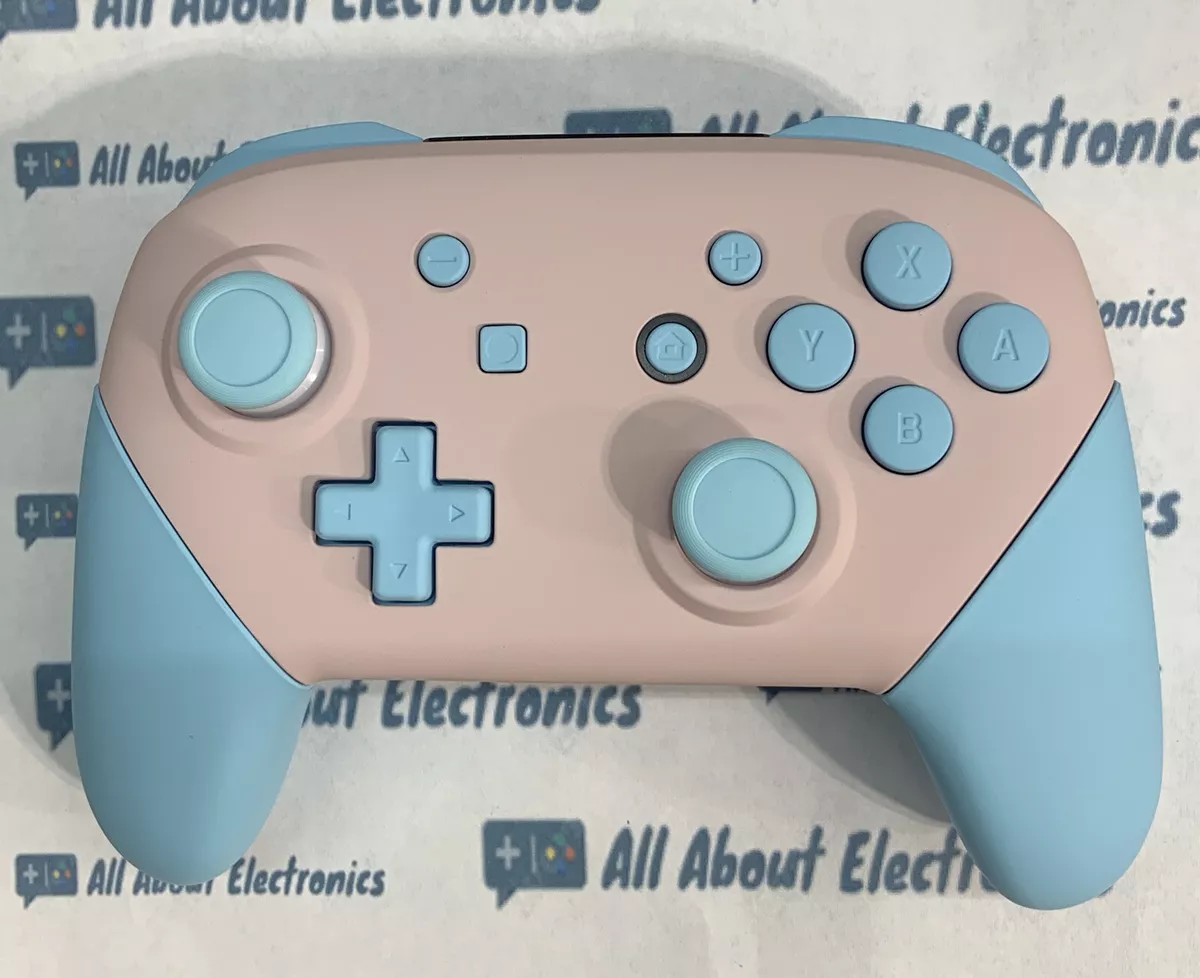 Nintendo Switch Custom Soft Touch Heaven Blue Pink Pro Controller USB CABLE