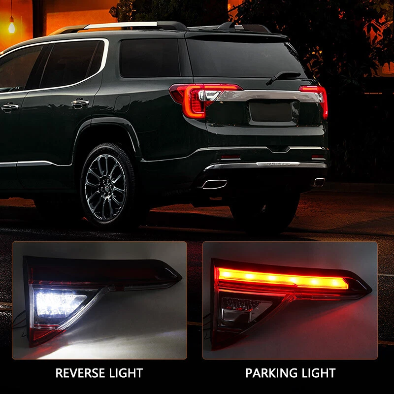 For 2020-2023 GMC Acadia SL SLE SLT Denali LED Chrome Tail Light Lamp Driver LH Foto 4 de 4