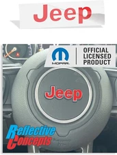 JEEP Steering Wheel Overlay Decal fits 2018-2024 Jeep Wrangler (JL/JLU)