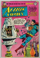 ACTION Comics #182 SUPERMAN DC 1953 pre code GD+ cover detached
