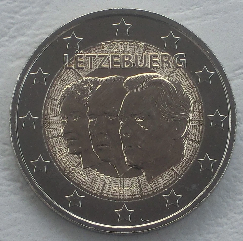 2 Euro Monnaie Commémorative Luxembourg 2011 Grand-Duc Jean Splendide. - Photo 1/1