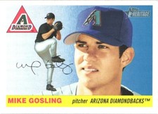 2004 Topps Heritage #330 Mike Gosling  Arizona Diamondbacks  Rookie Card. rookie card picture