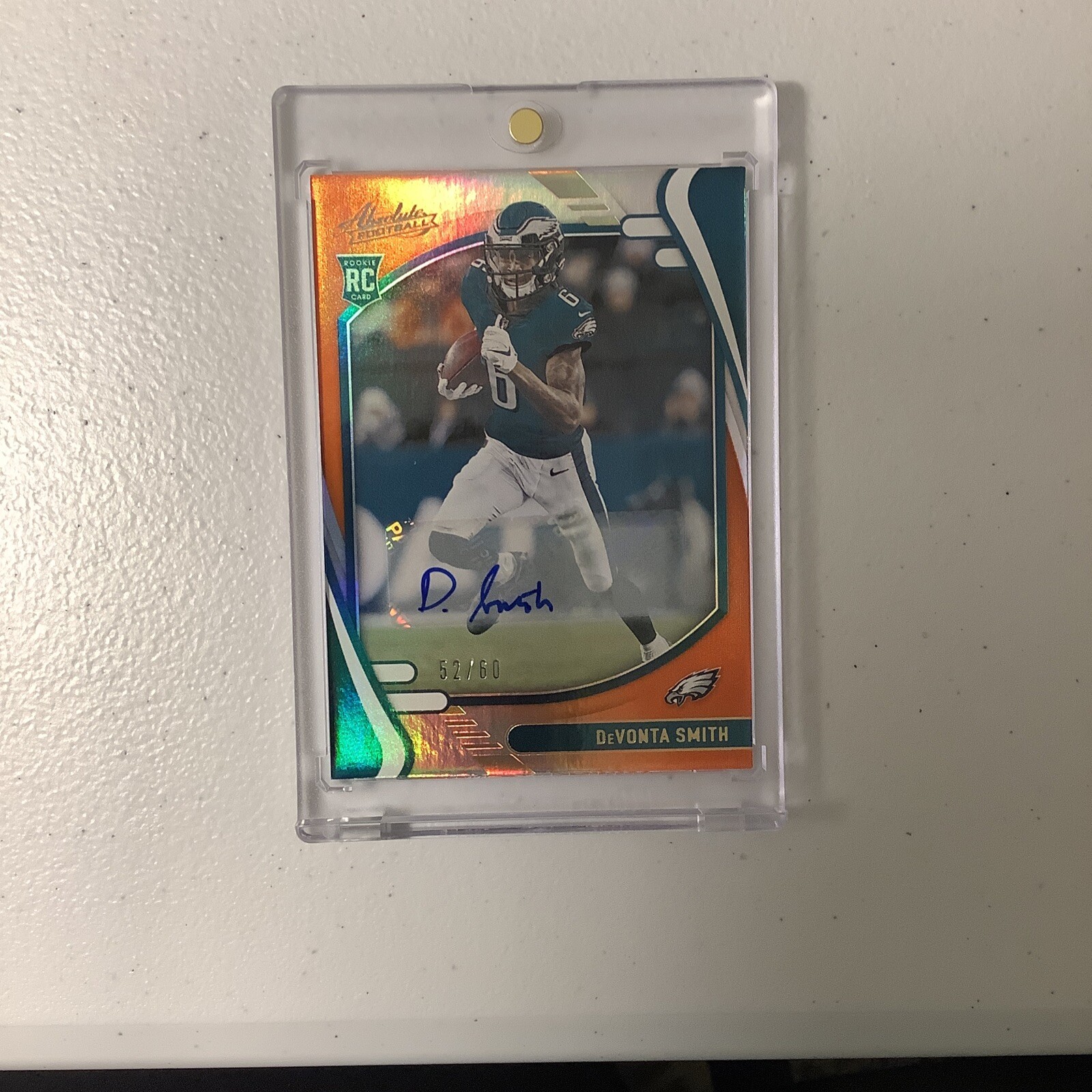 2021 Panini Absolute - Rookies Spectrum Orange Signatures #107 Devonta Smith /60