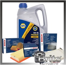 SERVICE KIT for Renault Clio 1.2 Turbo TCe 100 MK3 - Bosch Filter Set & Oil
