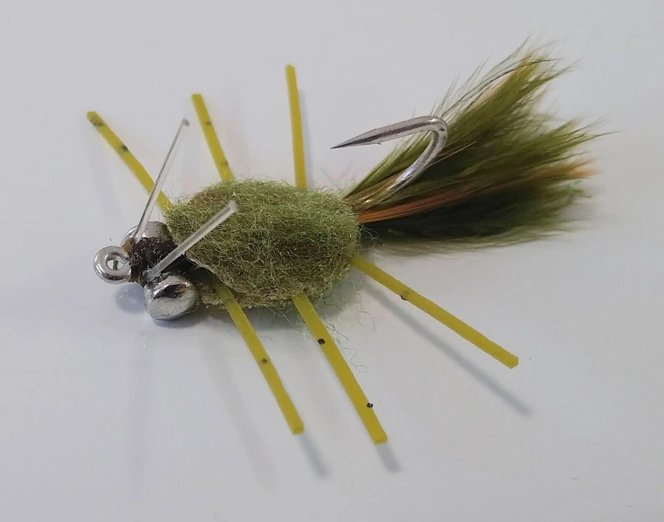 3pk Permit RagHead Rag Head Crab Fly Tan Olive Bonefish Jacks Gamakatsu - Image 4 of 4