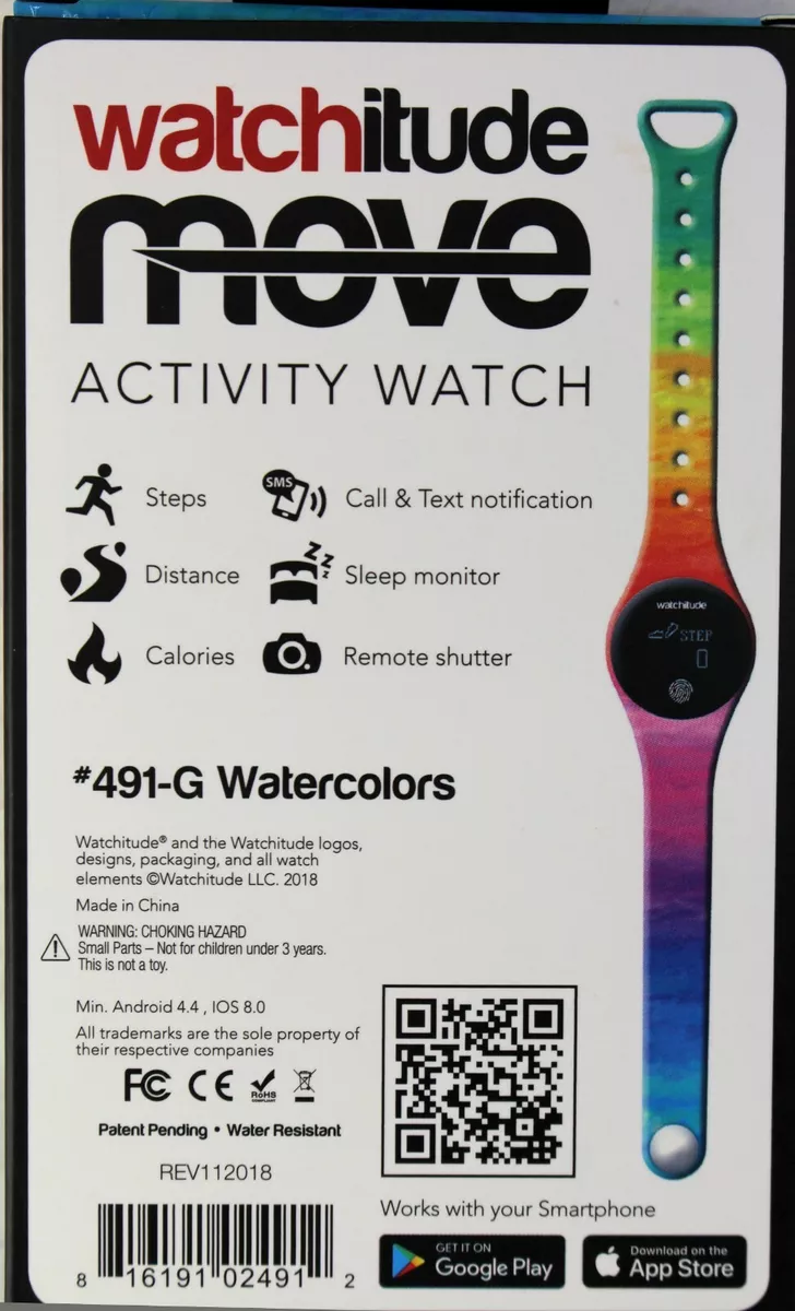 Activity Watch Watchitude Move Tracks Steps Calories Distance