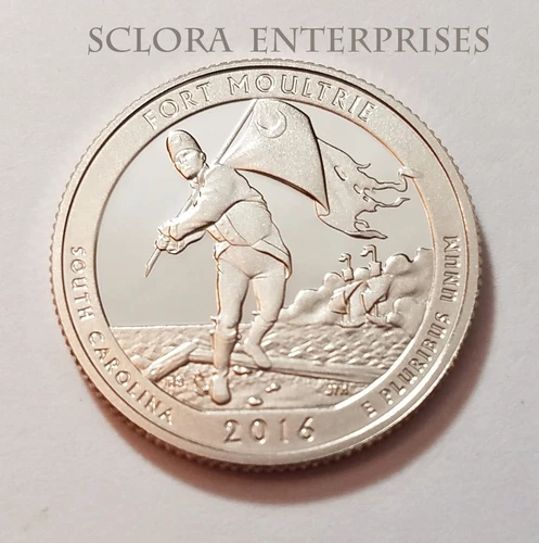 2016-S America the Beautiful Quarters Fort Moultrie Proof — photo from the most recent tracked eBay sale