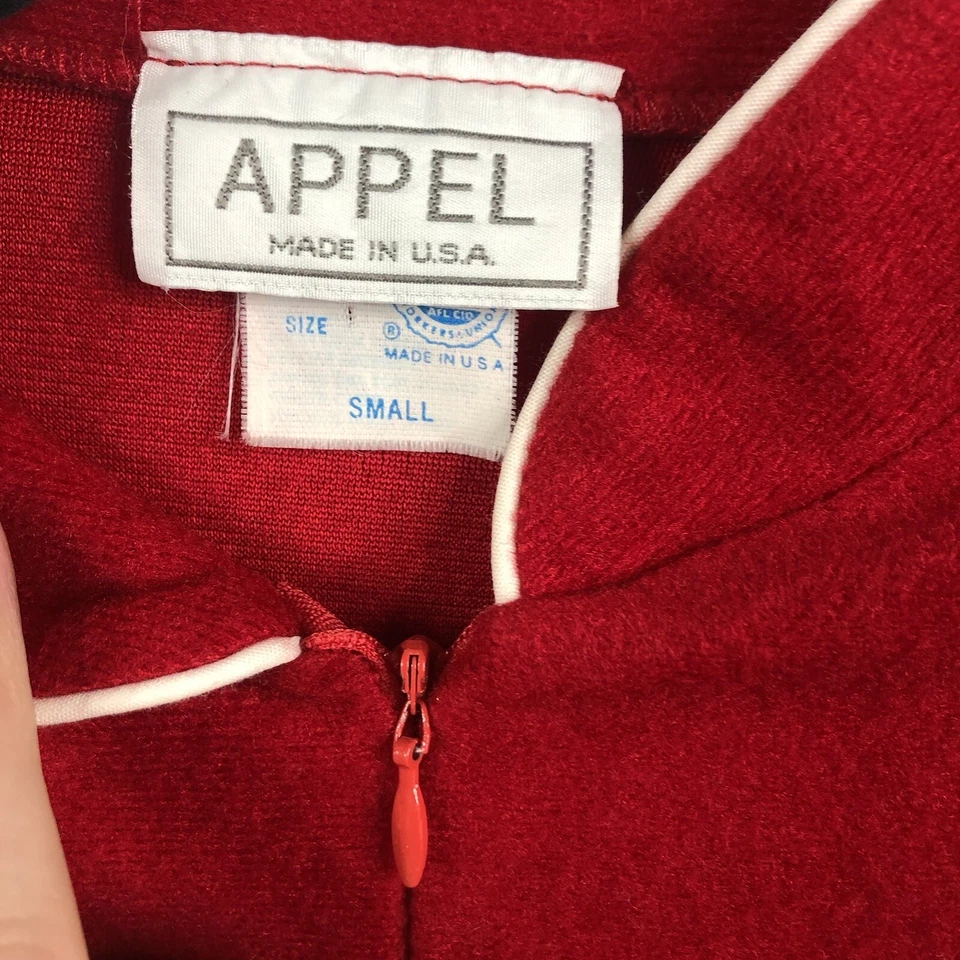 Bata Appel vintage para mujer pequeña terciopelo rojo Navidad abuela femenina Foto 3 de 4