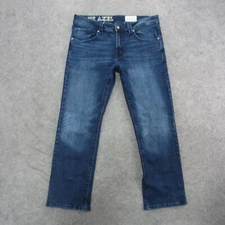 TK Axel Jeans Men's 34x32 Blue Dark Wash Boot Cut Jeans