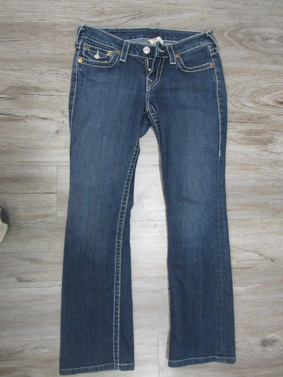 AUTHENTIC True Religion Womens Jeans Hi-Rise Boot Cut Flap AUTHENTIC True Religion Womens Jeans Hi-Rise Boot Cut Flap