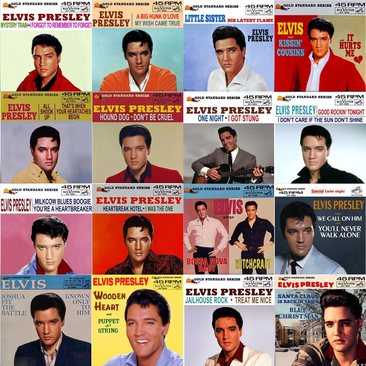 Elvis Presley GOLD STANDARD PICTURE SLEEVE COLLECTION ~ Novelty 7