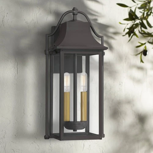 Quoizel Manning 18 1/2"H Western Bronze Outdoor Wall Light - Picture 1 of 5