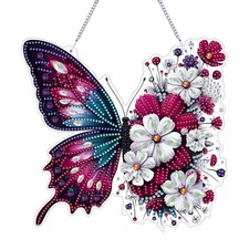 Butterfly Hanging Diamond Art Kits for Adults,Acrylic Window Decor