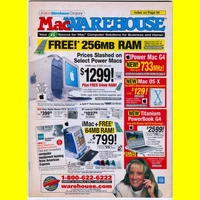 MAC WAREHOUSE 1999 catalog computers Power Mac intosh G4 apple ad vertisement