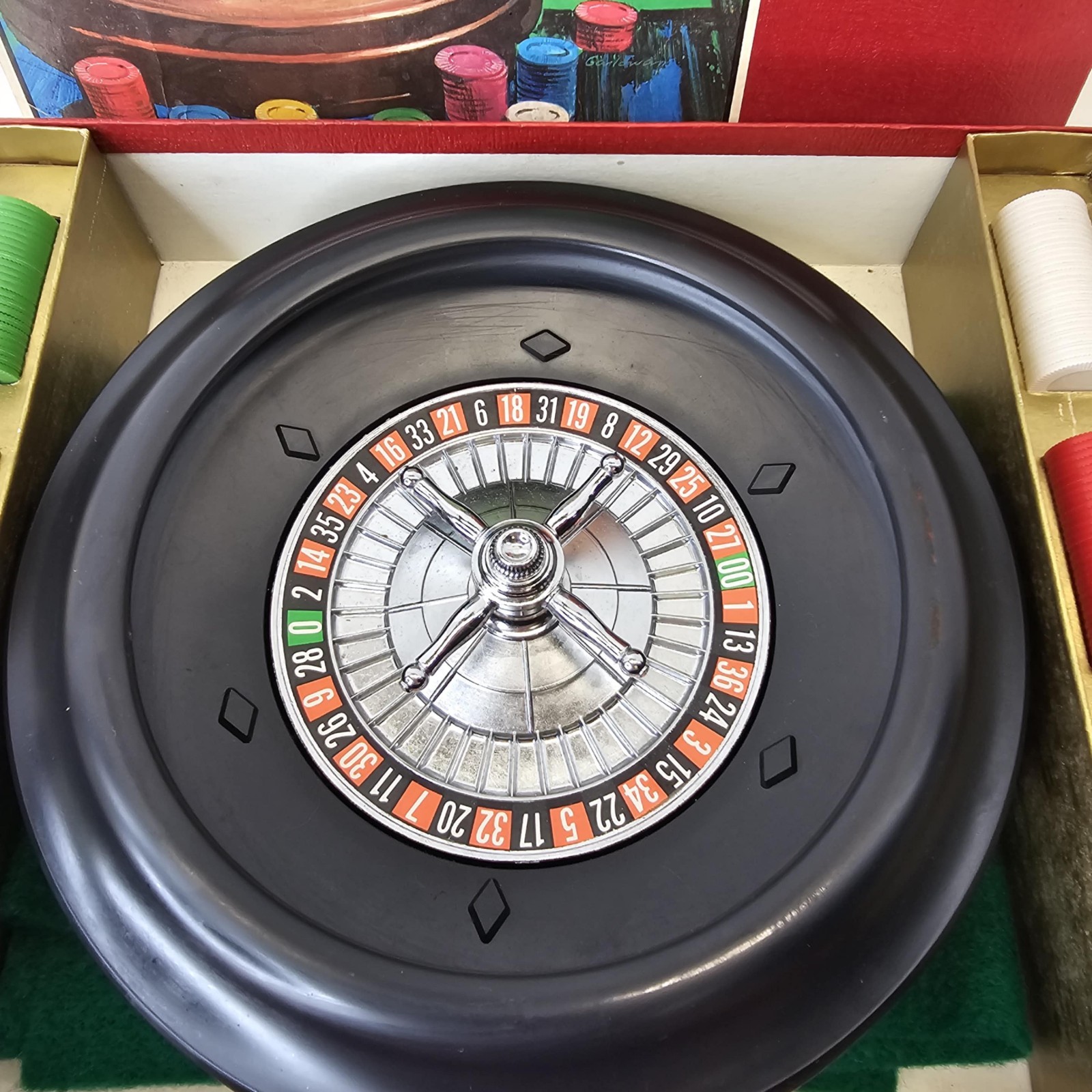 Vintage Pleasantime Roulette Set By Pacific Game Co. Complete Free Shipping