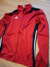 Adidas tuta uomo top giacca rosso taglia media