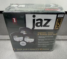 UNOPENED Genuine Iomega Brand Jaz 2GB 3 Pack Disk Media NIB
