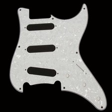 Replacement Guitar Pickguard For G L SkyHawk, 4ply White Pearloid