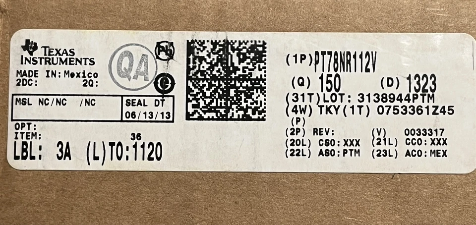 Power Trends PT78NR112V Negative 12v Voltage Regulator TI -12 Volt - Image 4 of 4