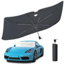 Umbrella Sun Shade for Car Windshield 57"x32", Upgrade Double Medium-57"x32"