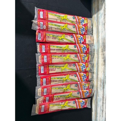 JA-RU Jet Fire Balsa Wood Glider 10 Pack 12'' Wingspan Tan New Vintage Style Toy
