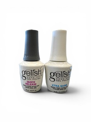 Harmony Gelish Xtra Shine & Quick Release Duo Hema-Free Nail Gel 15mL/0.5 Fl.oz