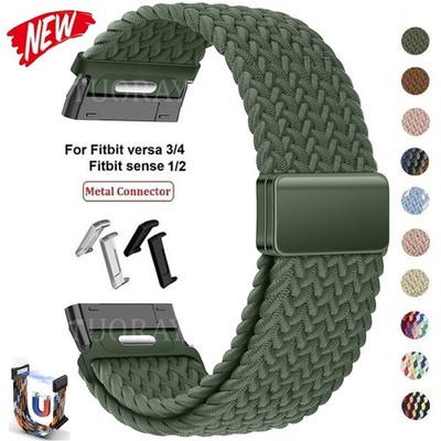 Armband Für Fitbit Versa 4 Versa 3 Sense Sense 2 Ersatzband Nylon Uhrenarmband