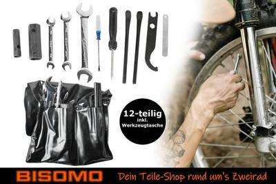 Werkzeugsatz 12-tlg Original-Look Moped Motorrad Simson S50 S51 SR50 KR51 SR4 MZ
