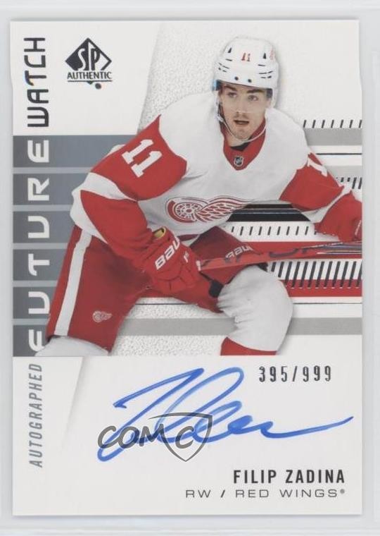 2019 SP Authentic Future Watch Rookies 395/999 Filip Zadina #159 Rookie Auto RC