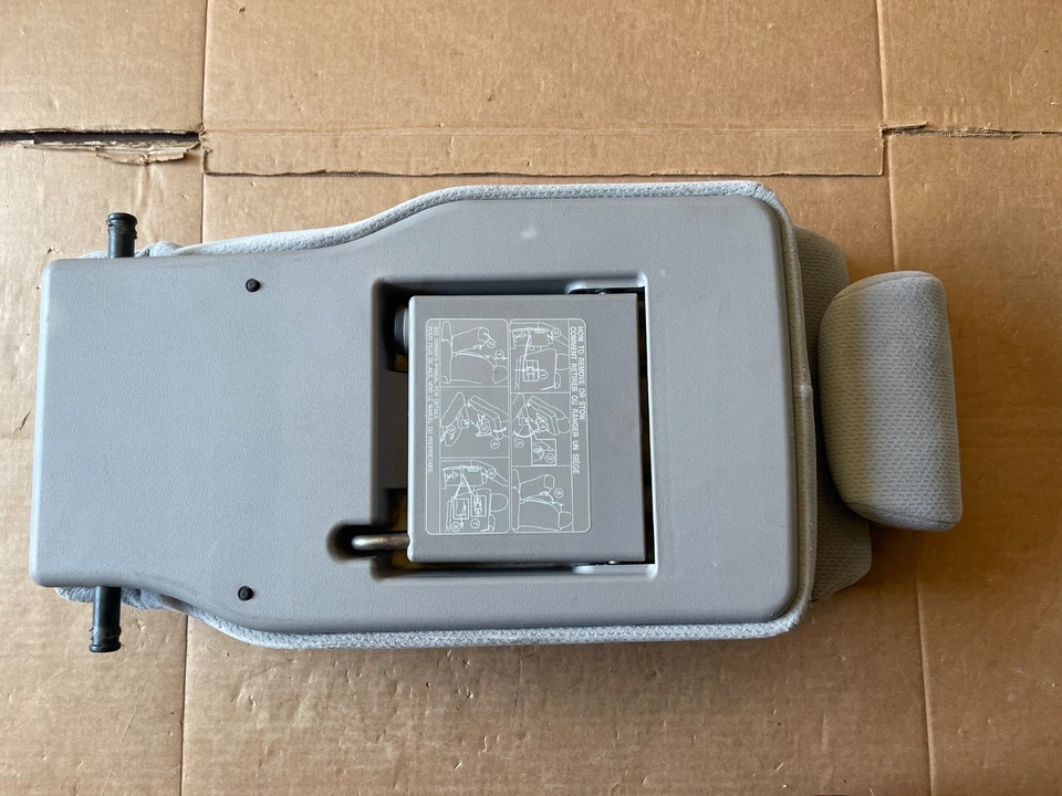 Toyota Sienna 2011-2020 asiento central medio para saltar segunda fila cuero gris claro OEM Foto 2 de 4