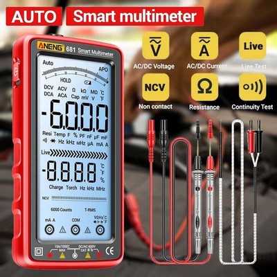 ANENG Smart Digital Voll LCD Multimeter AC DC Capacitance Diode Meter Tester DHL