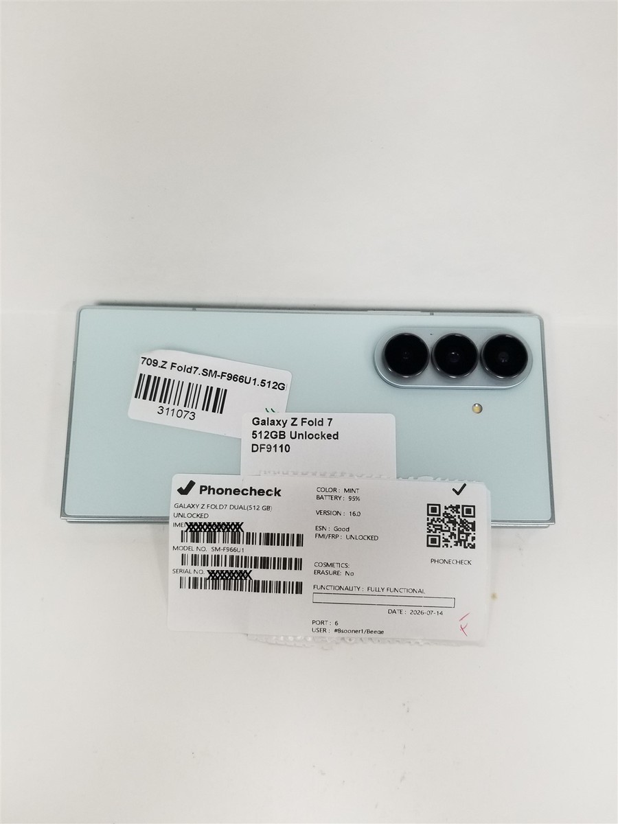 Samsung Galaxy Z Fold 7 - 512 GB - Mint (Unlocked) for sale online