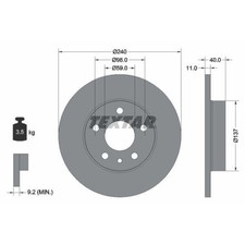 Disque de frein Alfa Romeo RZ